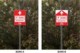 2 fietsbordjes