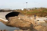 grond tunnel in aanbouw
