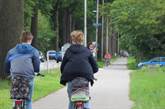 jongens, fietsen, fietspad