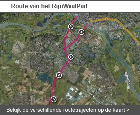 Bekijk de route van het RijnWaalpad